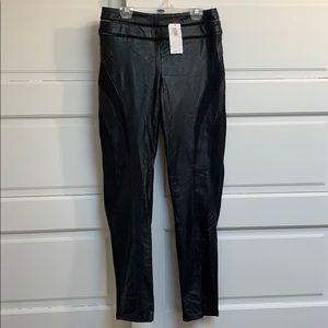 Italian leather leggings